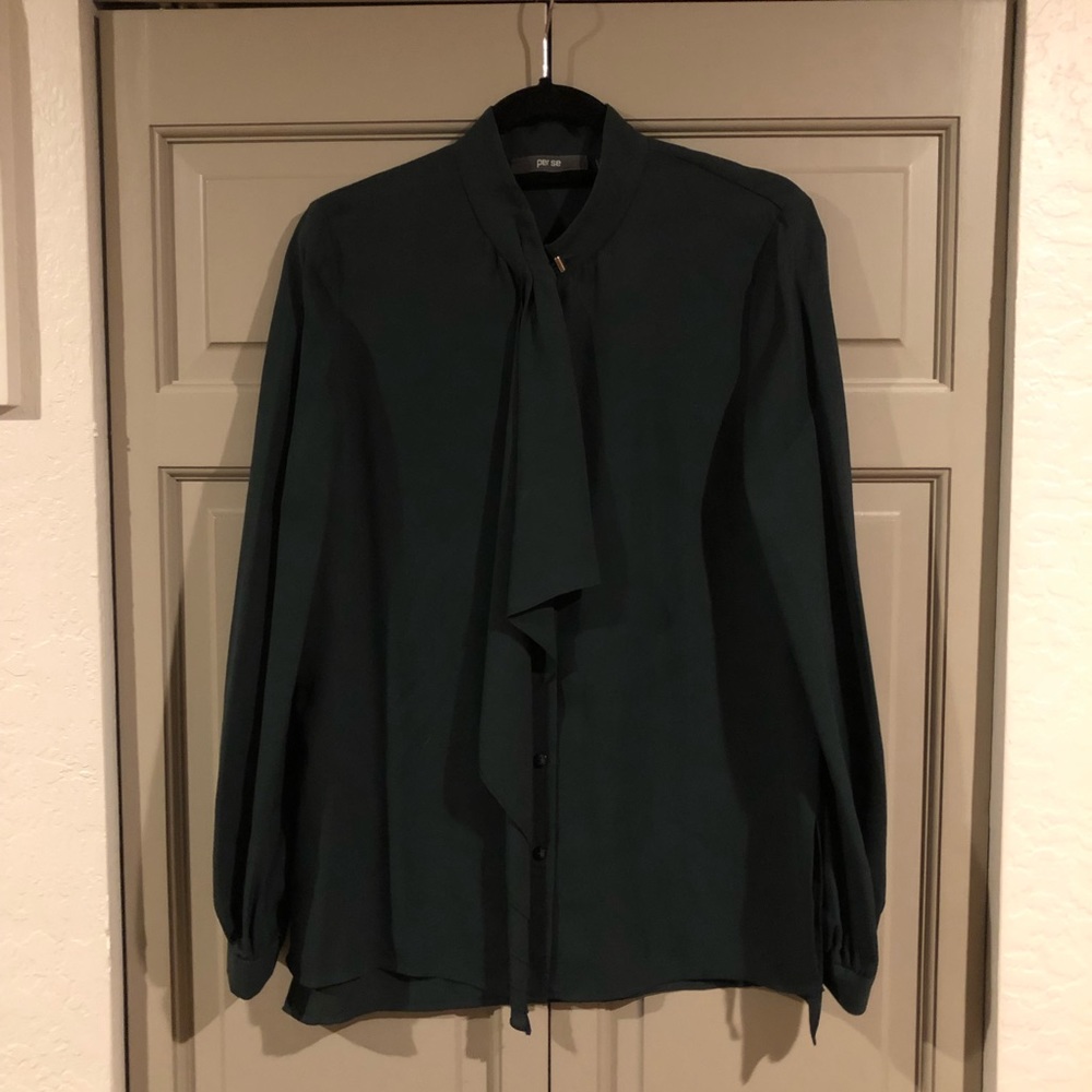 Per Se by Carlisle | Deep Green Blouse